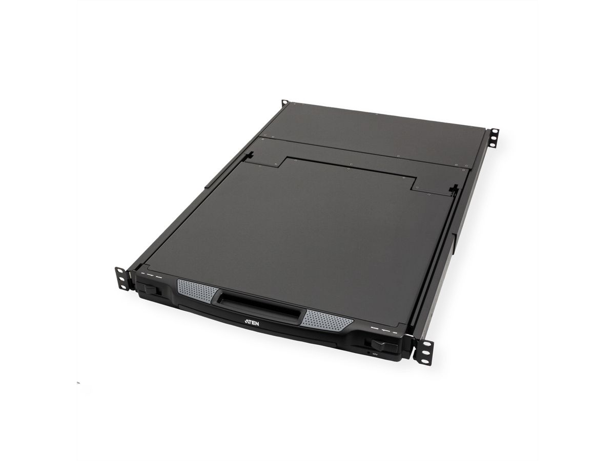 ATEN CL1308N KVM-Switch, 48cm TFT, VGA, PS/2-USB, 8 Port, ES-Layout
