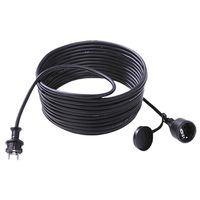 BACHMANN Extension 3G1,5mm² black, 25m, H07RR-F rubber earthing contact, black, 25 m