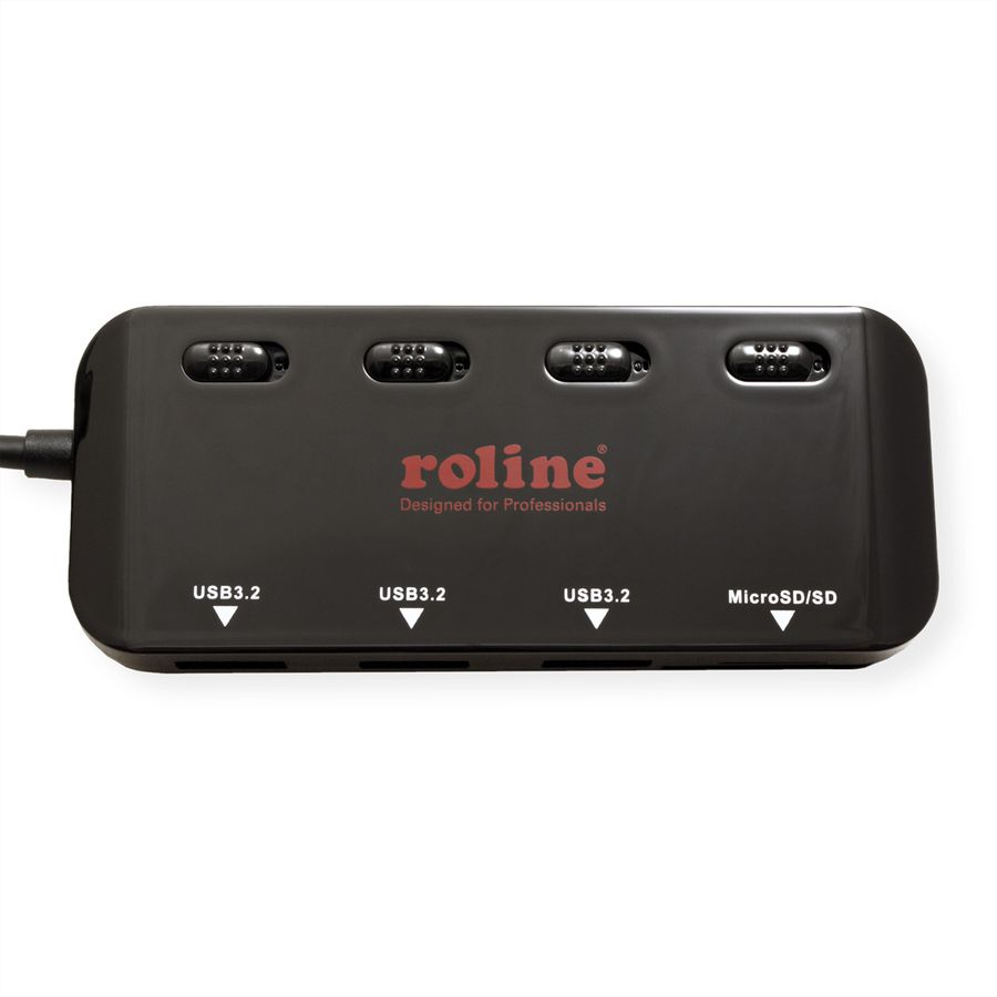 ROLINE USB 3.2 Gen 1 hub, triple, type C aansluitkabel