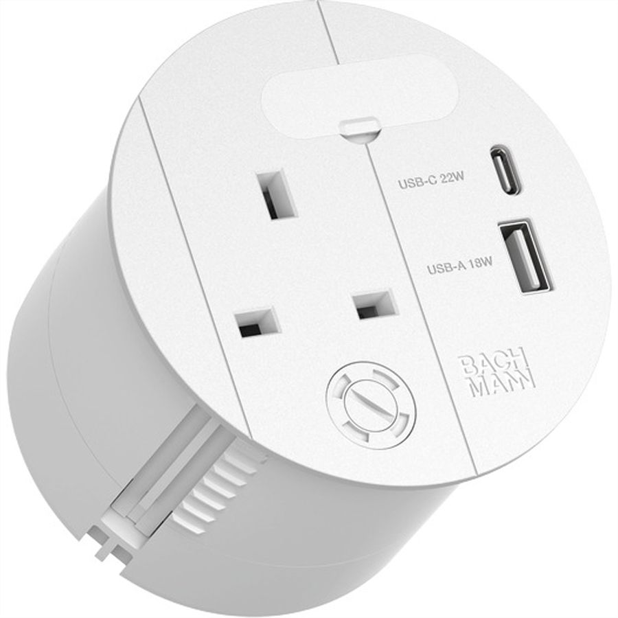 BACHMANN LOOP IN CHARGE 1xUK, 1xUSB A/C 22W 1xKBD 0,2m wh