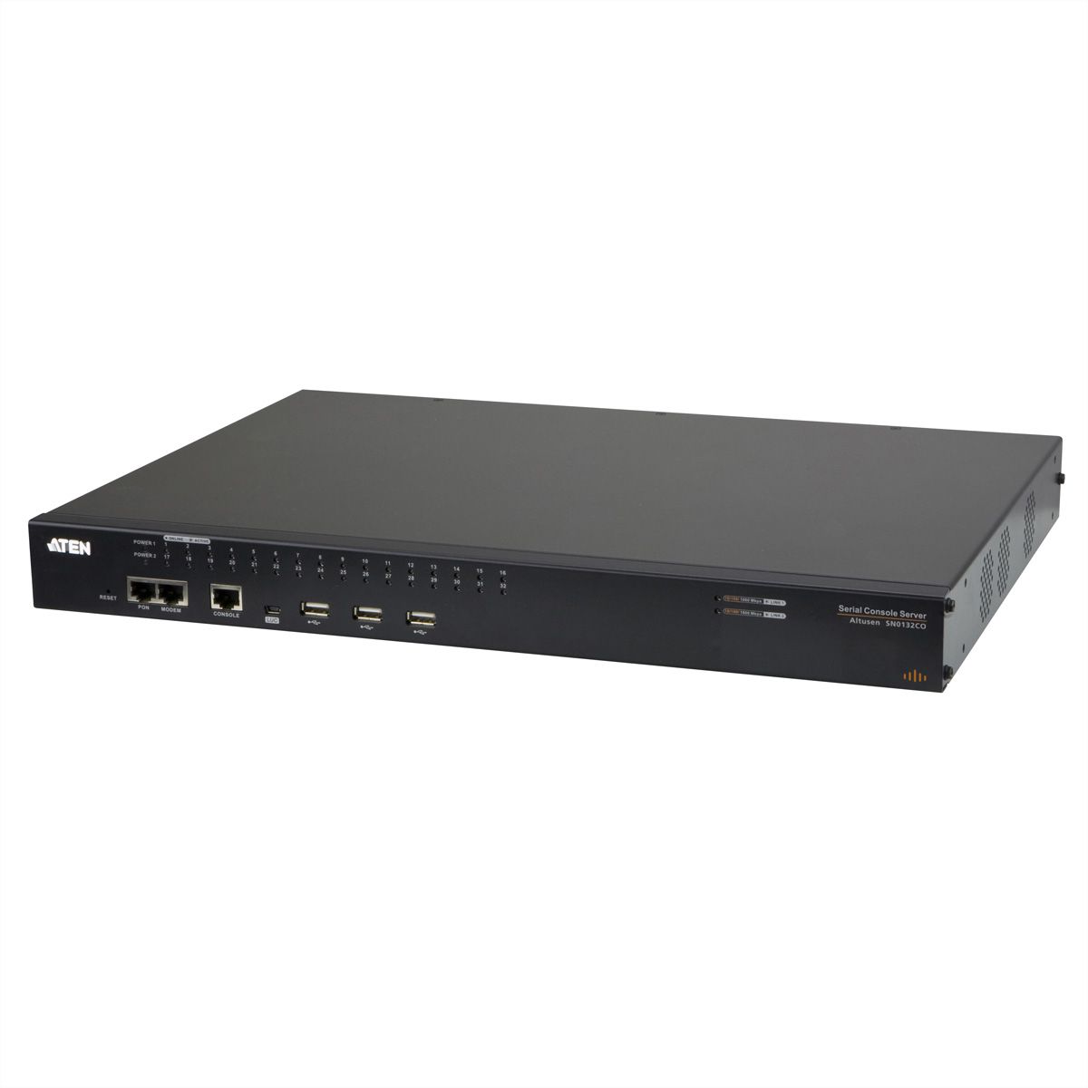 ATEN SN0132O 32-poorts seriële consoleserver met dubbele voeding/LAN