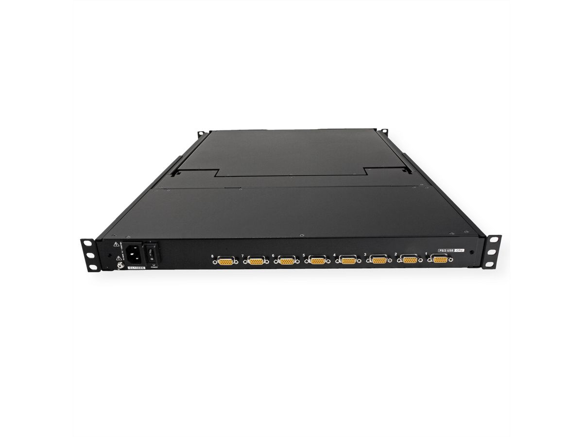 ATEN CL1308N KVM-Switch, 48cm TFT, VGA, PS/2-USB, 8 Port, ES-Layout
