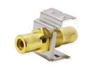 ROLINE RCA keystone-koppeling, Metaal, geel
