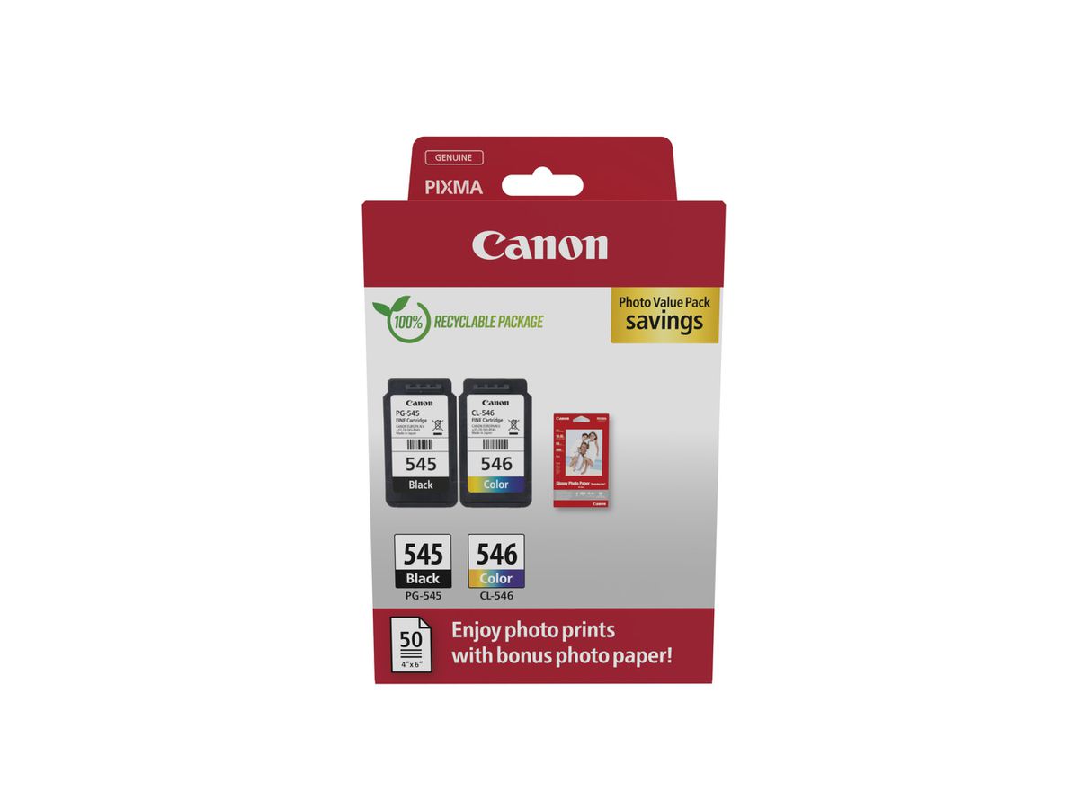 Canon 8287B008 inktcartridge 2 stuk(s) Origineel Zwart, Cyaan, Magenta, Geel