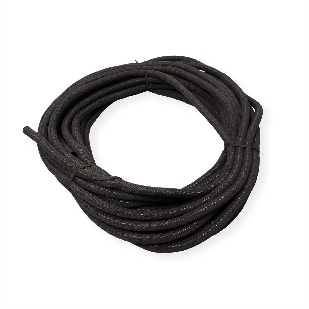 VALUE stoffen slang SNAP voor kabelbundeling, zwart, 25 m