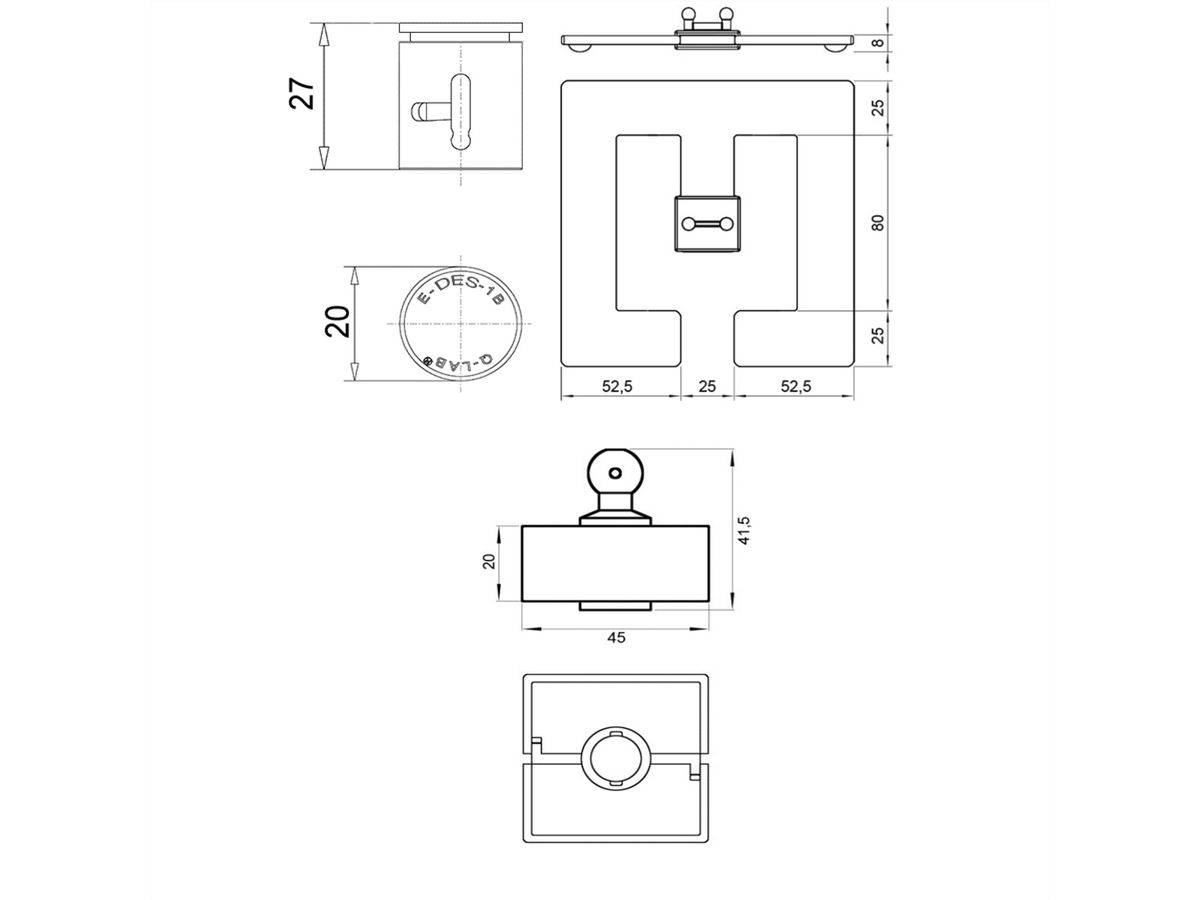 BACHMANN Kabelslang Quadro Set