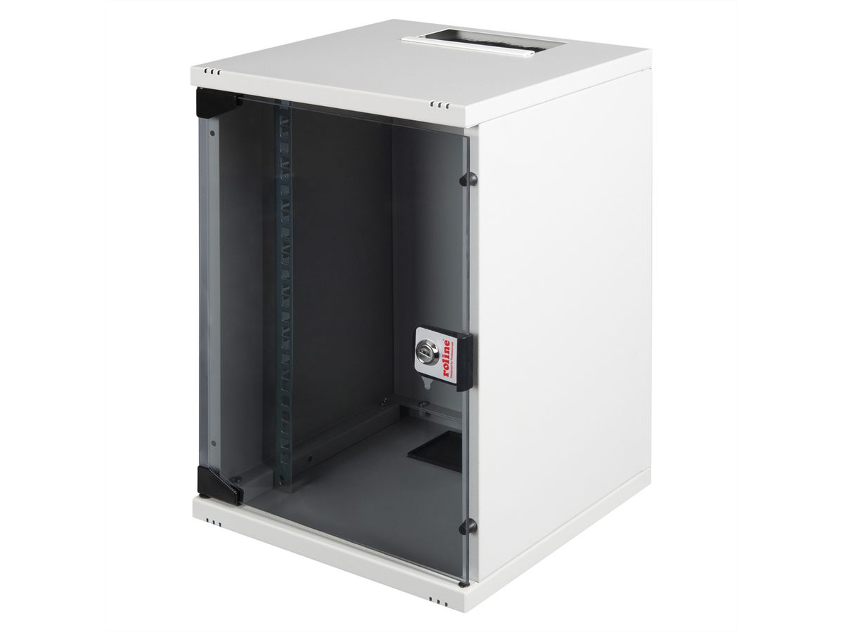 ROLINE 10-inch wandbehuizing 9 U, 312x300 BxD grijs