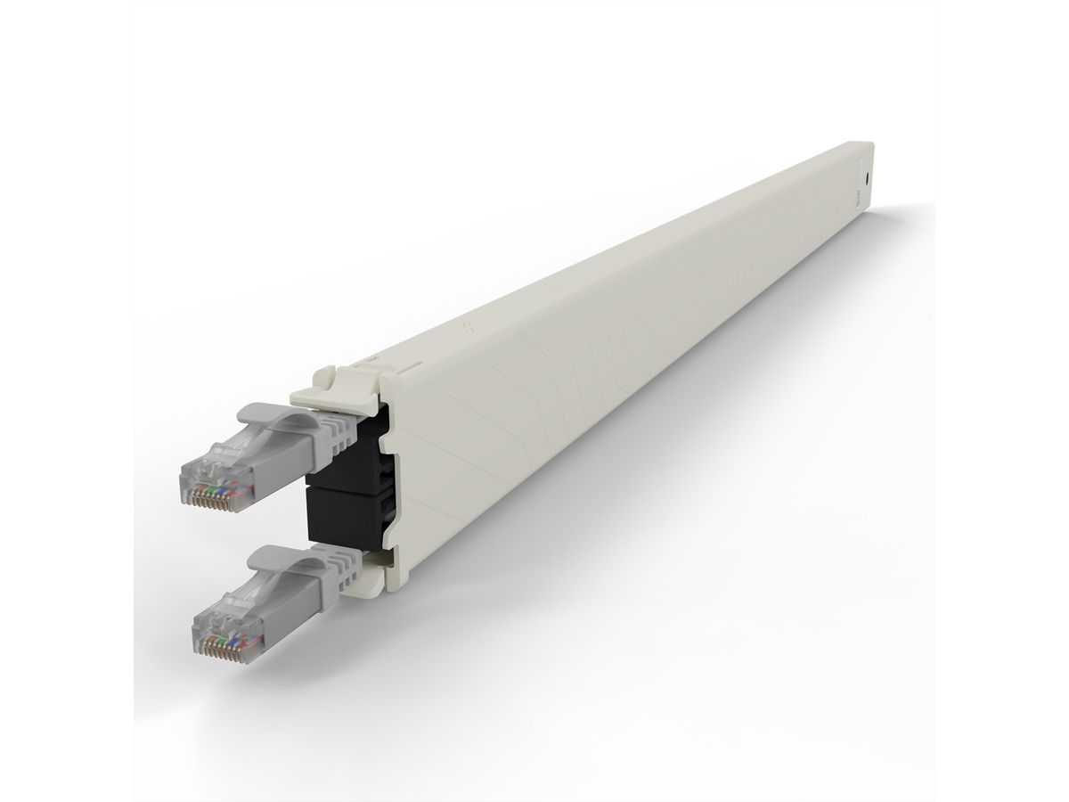 patchbox.one Kassette 30RU UTP grau Cat.6a 1,8m