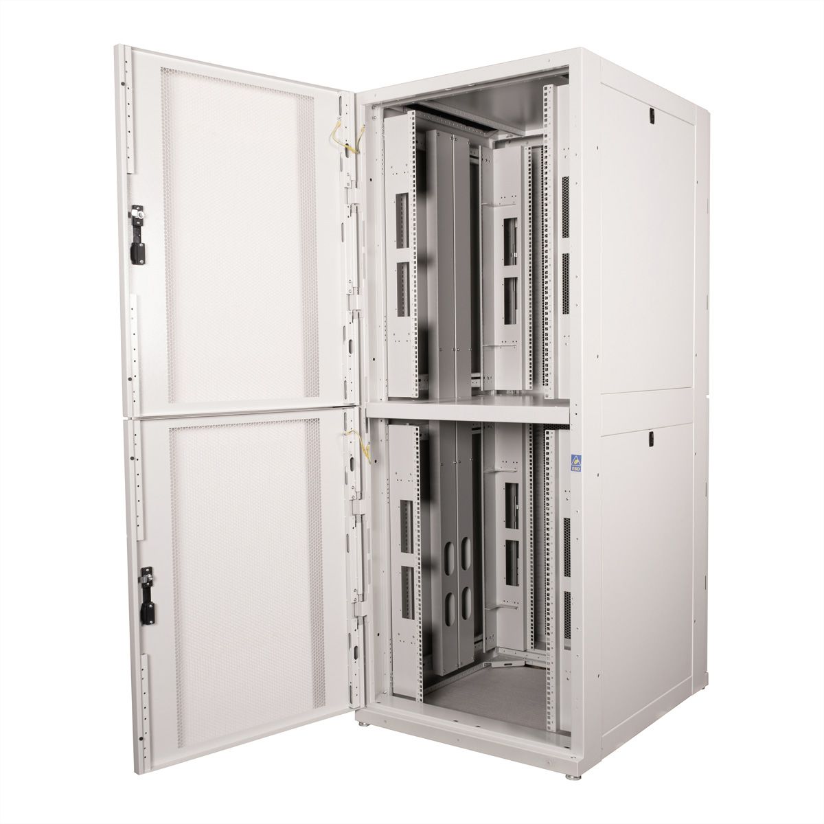 ROLINE colocation-kast 45HE 800x1000 mm, 2 compartimenten, grijs