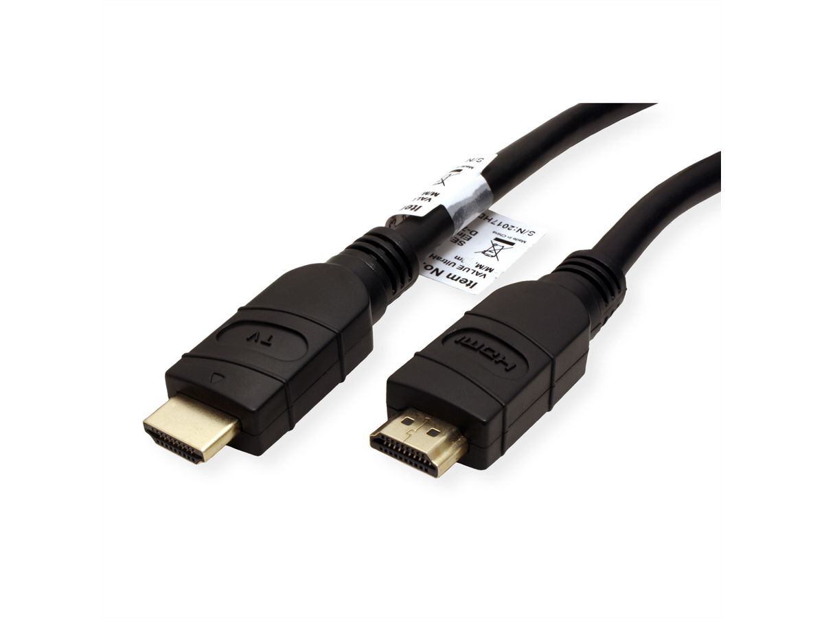 VALUE 4K UHD HDMI Kabel met repeater, 15 m