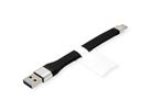 ROLINE USB 3.2 Gen 2 siliconenkabel, Emark, C-A, M/M, 10Gbit/s, zwart, 11 cm