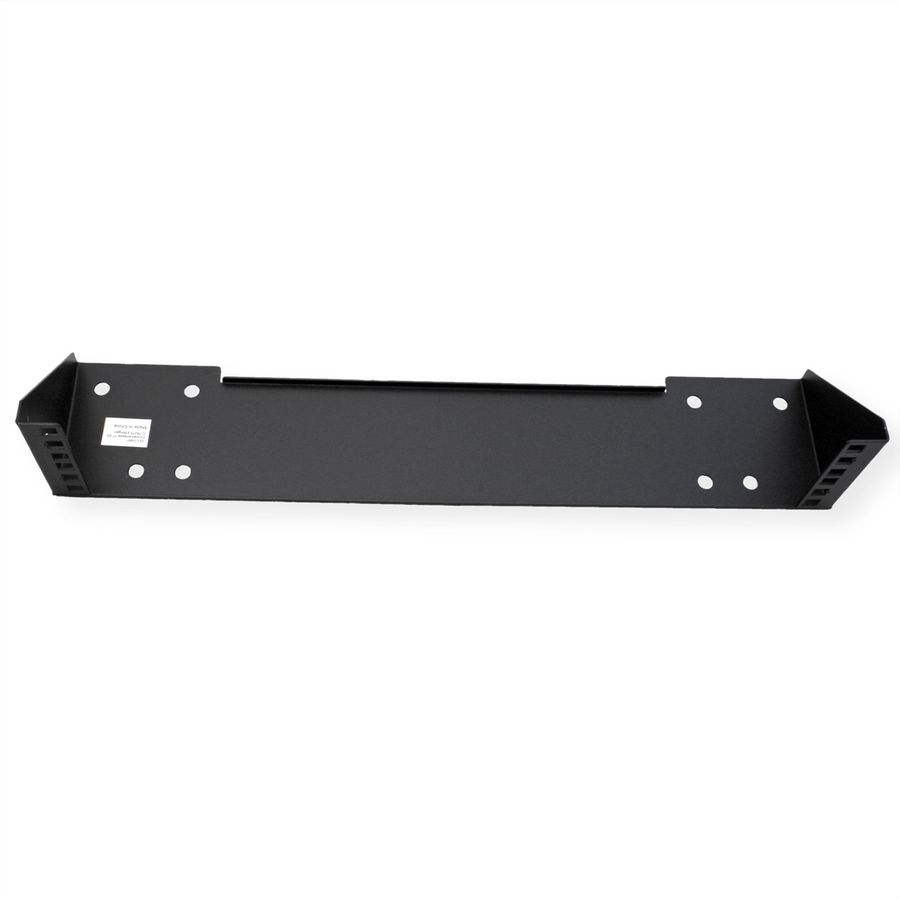 19" wand-/ondersteuningsbeugel, 2 HE, zwart
