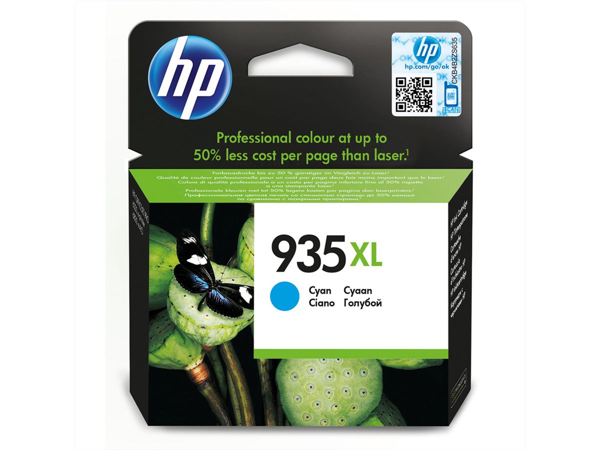 C2P24AE, Nr. 935XL, Druckpatrone, cyan, für HP-OfficeJet 6812 / 6815, OfficeJet Pro 6230 / 6830 / 6835