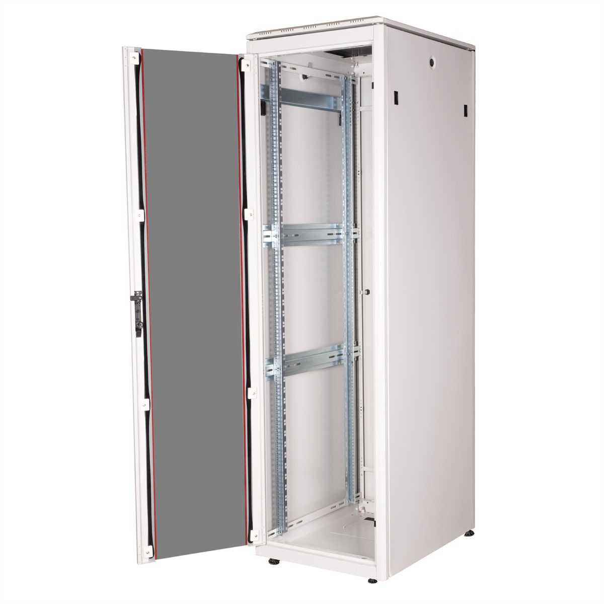 ROLINE 19-inch Network Cabinet Pro 42 U, 600x800 WxD glass door grey