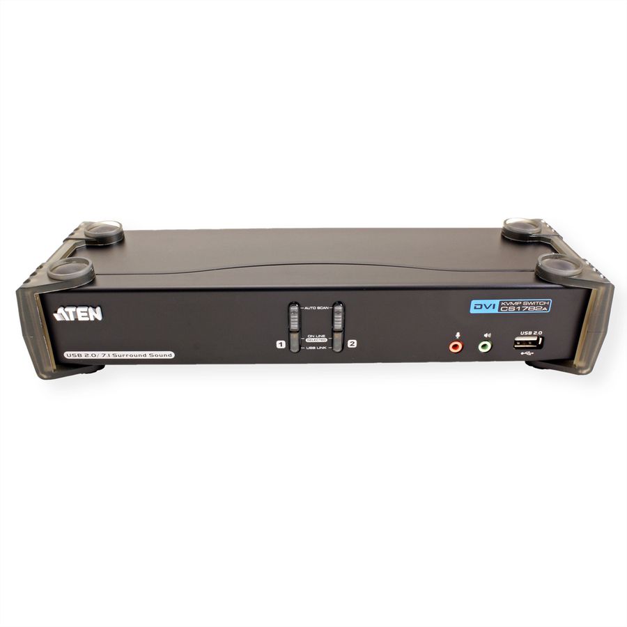 ATEN CS1782A KVM Switch Dual-Link DVI, USB, Audio, 2 Ports
