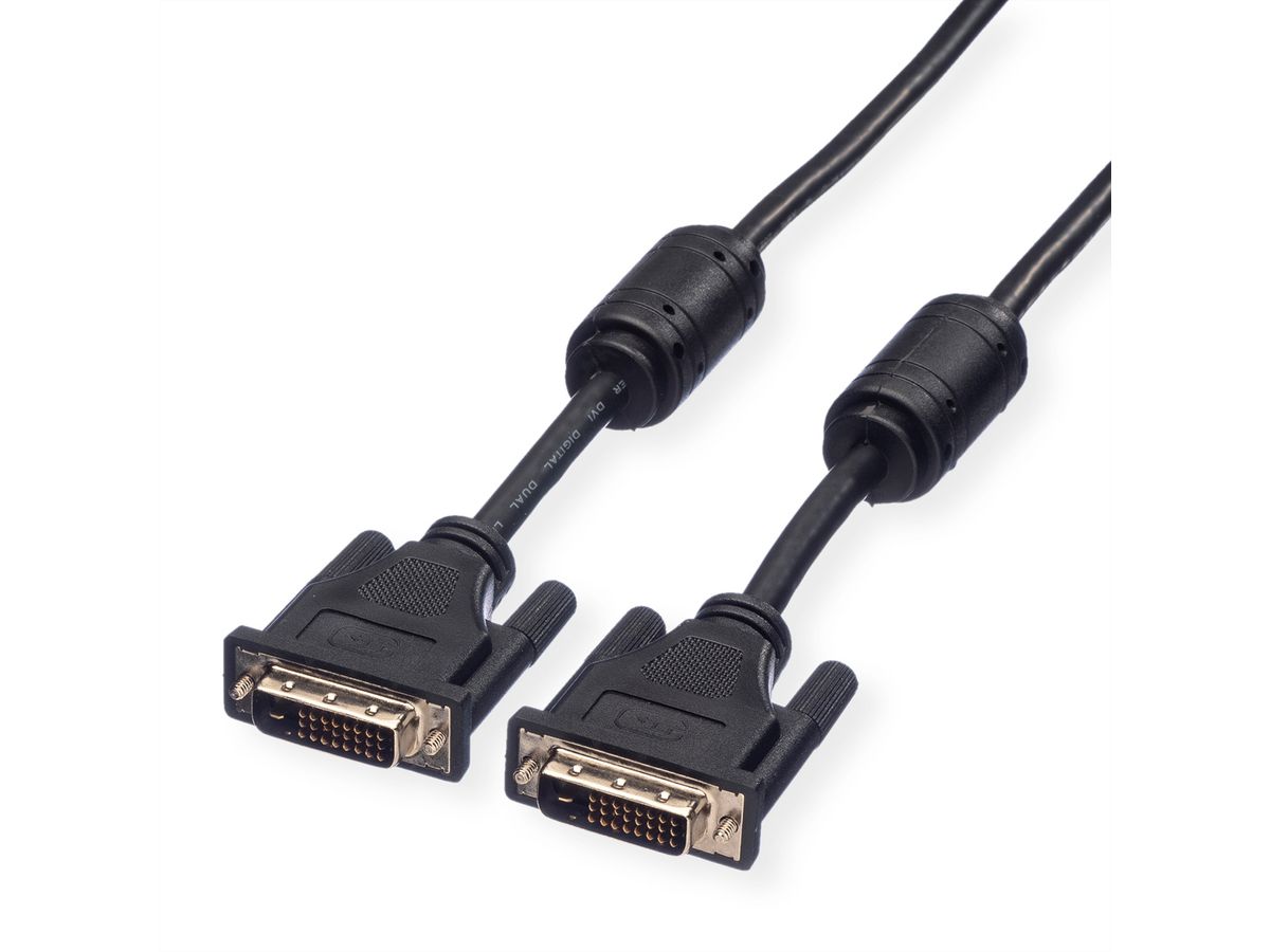 ROLINE Monitorkabel DVI, M/M, (24+1) dual link, 15 m