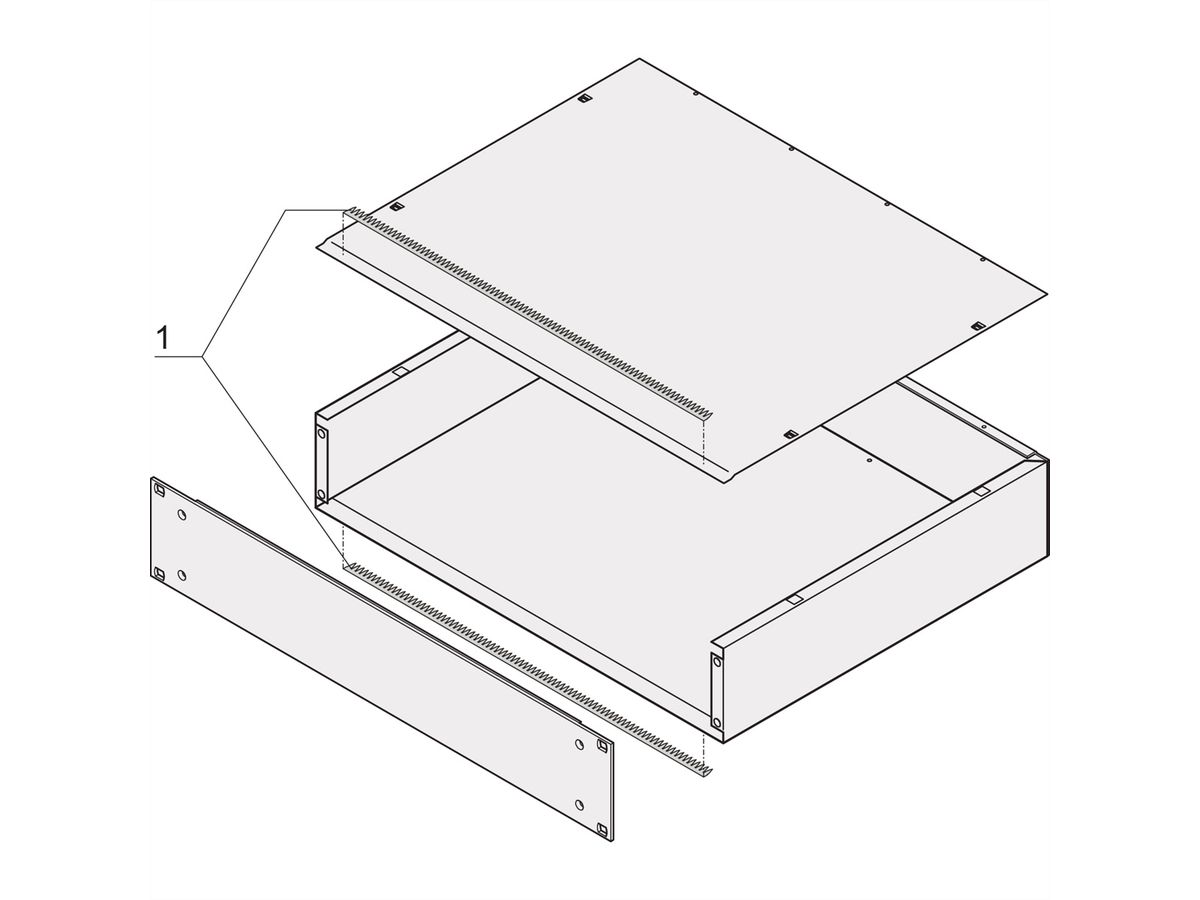 SCHROFF MultipacPRO EMC Shielding Kit, Al-Zn Version