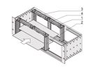 SCHROFF Board Cage for Horizontal Board Installation, 3 U, 20 HP