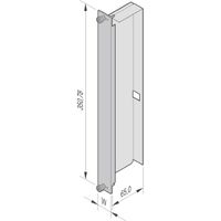 SCHROFF AdvancedTCA Air Deflector 70 mm, With Air Baffle, Al Profile, 8 U, 6 HP