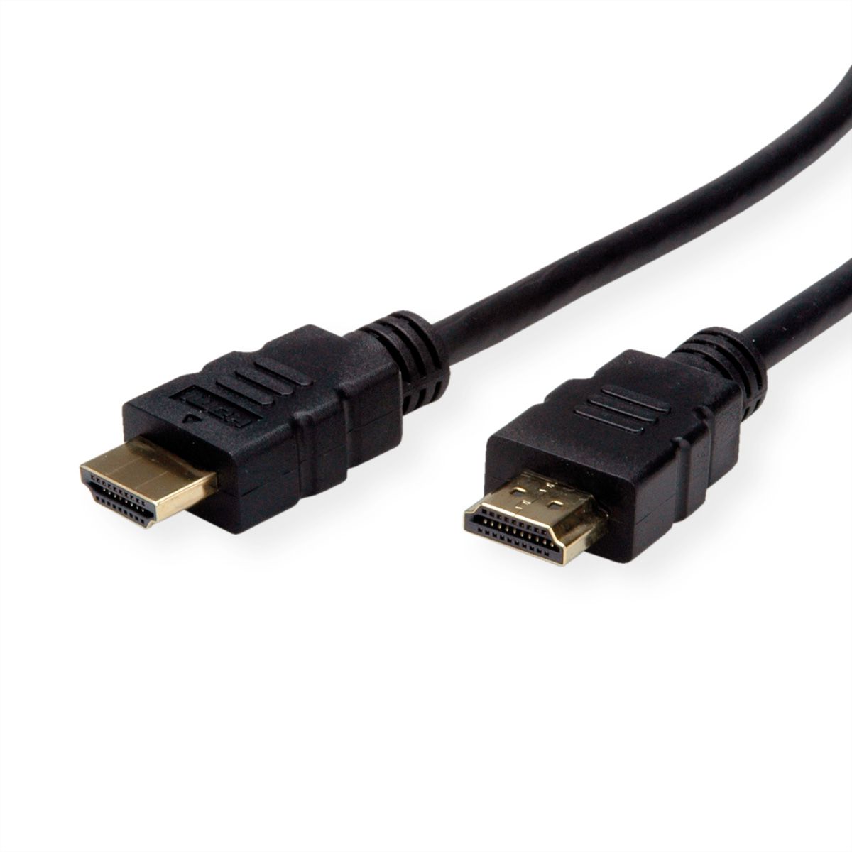 ROLINE HDMI High Speed Cable + Ethernet, TPE, black, 1 m
