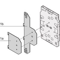SCHROFF Insertion Plate for Splicing Cassettes, With Cable Ducting for Cable Ties