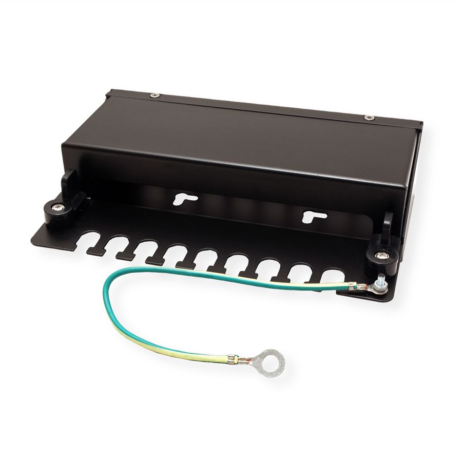 VALUE Keystone module houder, 8-poorts, zwart