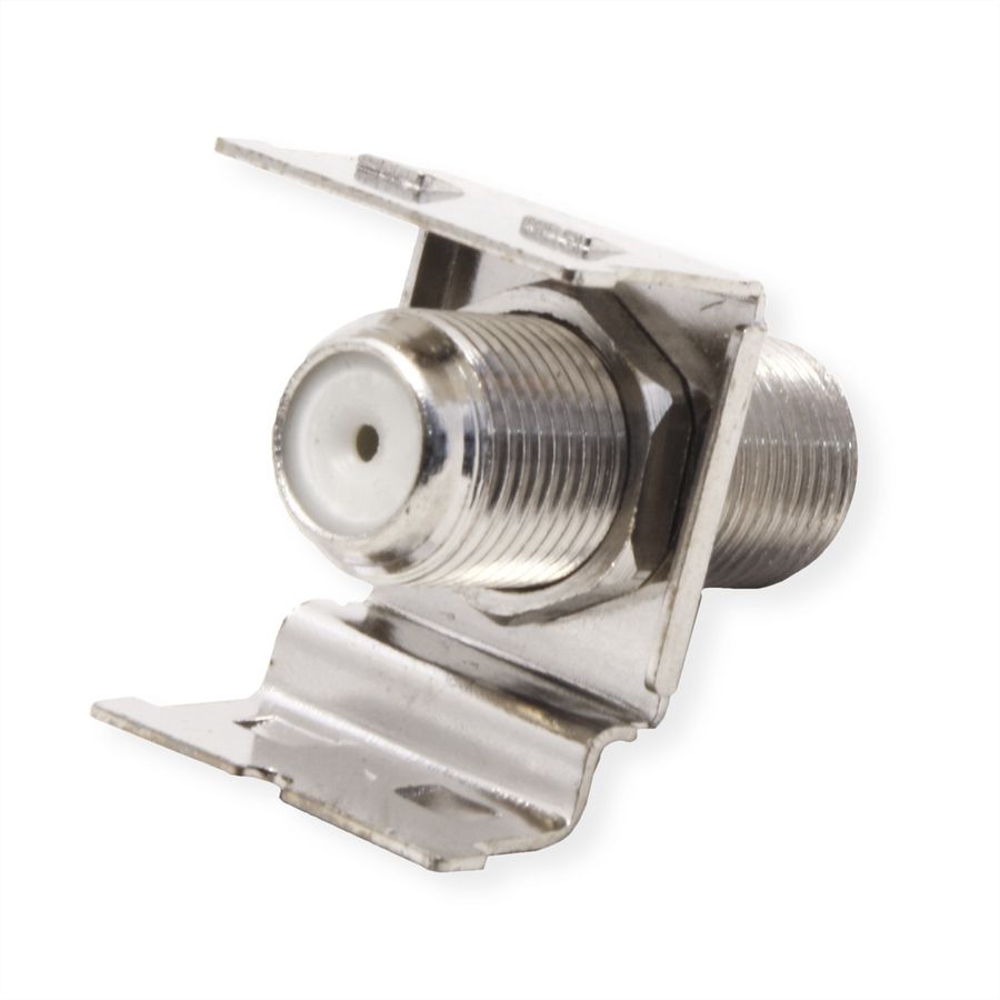 ROLINE F-Type Keystone Coupler, Metal, Shielded