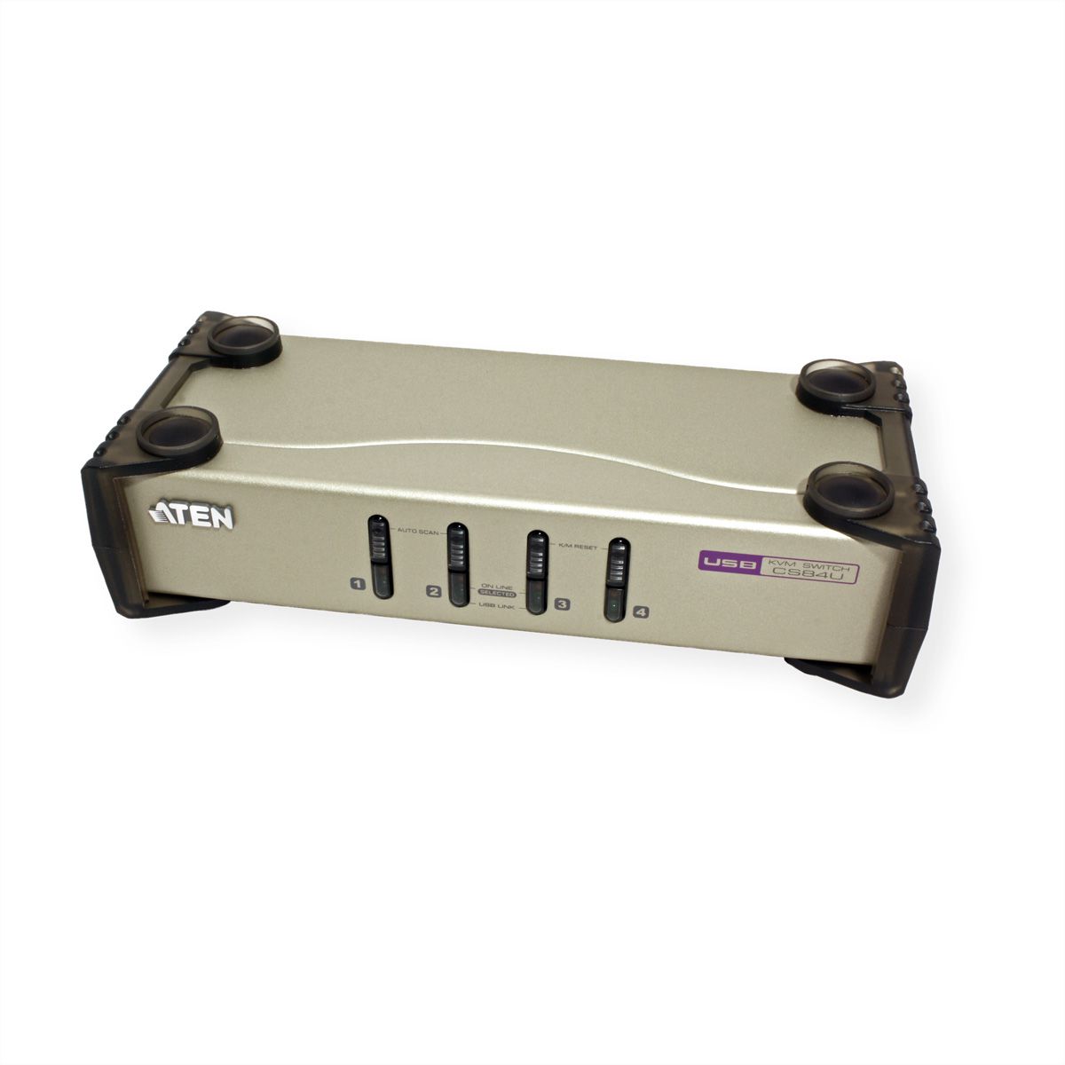 ATEN CS84U KVM Switch VGA, PS/2+USB, 4 Poorts