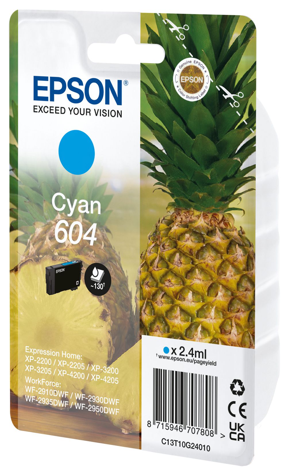 Epson 604 ink cartridge 1 pc(s) Original Standard Yield Cyan