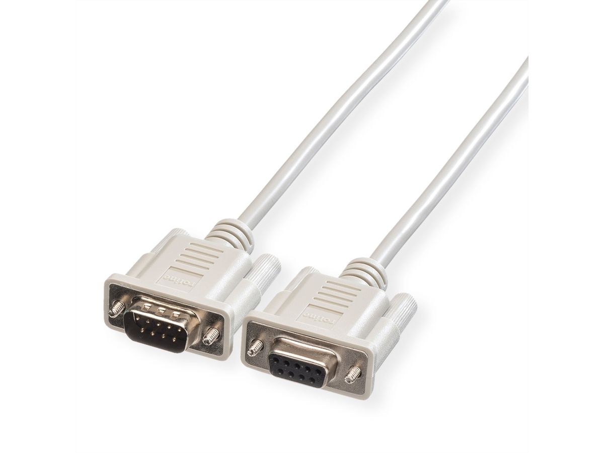 ROLINE RS232 Cable, DB9 M - F, 6 m