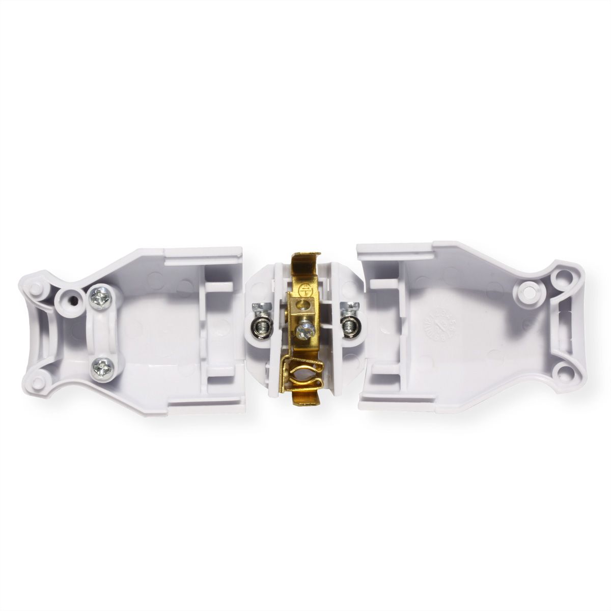 BACHMANN mounting plug, for supply cable H03VV-F3G0.75-1.0-1.5mm, white
