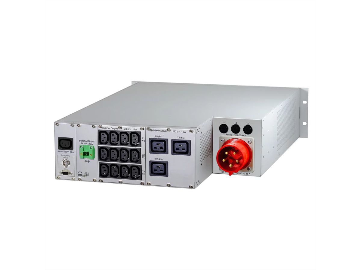 SCHROFF Rack Safety Plus, 3 U, 400 V AC, CEE