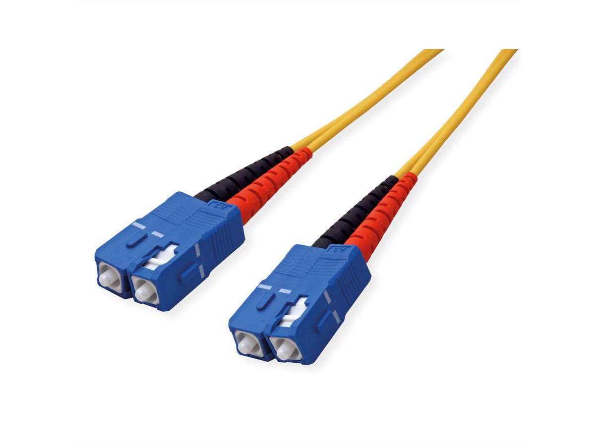 Quality LWL-Kabel Single Mode E9/125µm OS2, SC/SC, gelb, 7,5 m