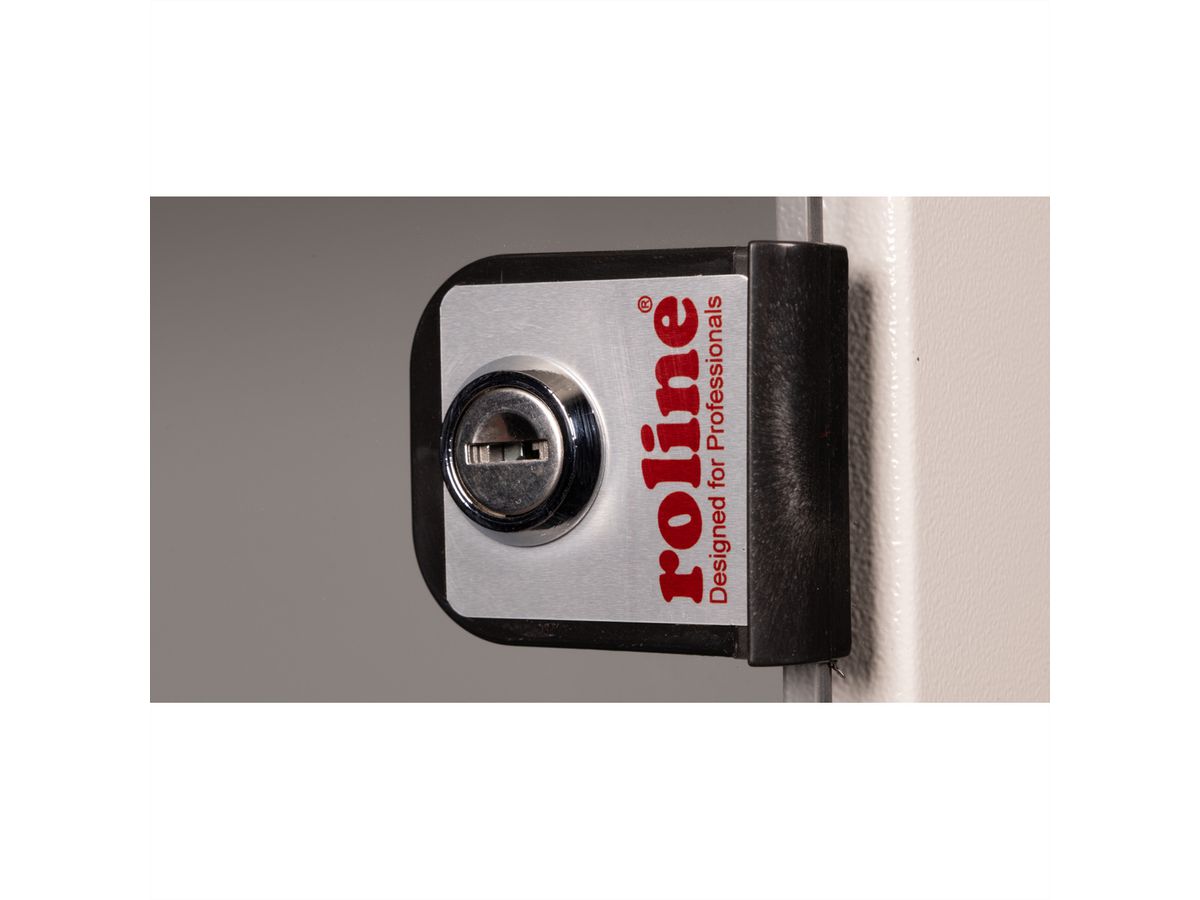 ROLINE 19-inch wandbehuizing Basic 7 U, 540x400 BxD Bouwpakket grijs