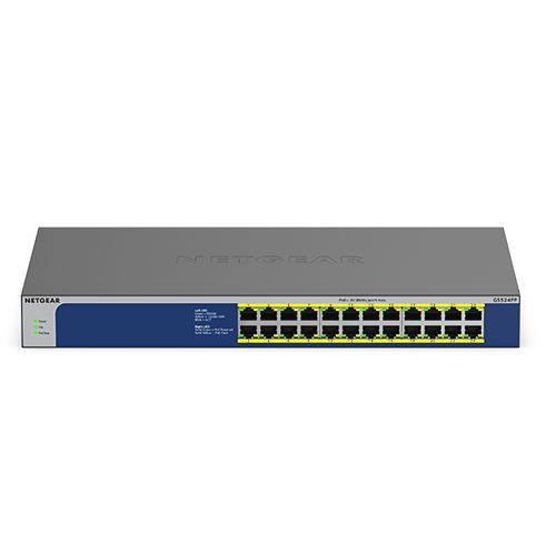 Netgear GS524PP Unmanaged Gigabit Ethernet (10/100/1000) Power over Ethernet (PoE) Grijs