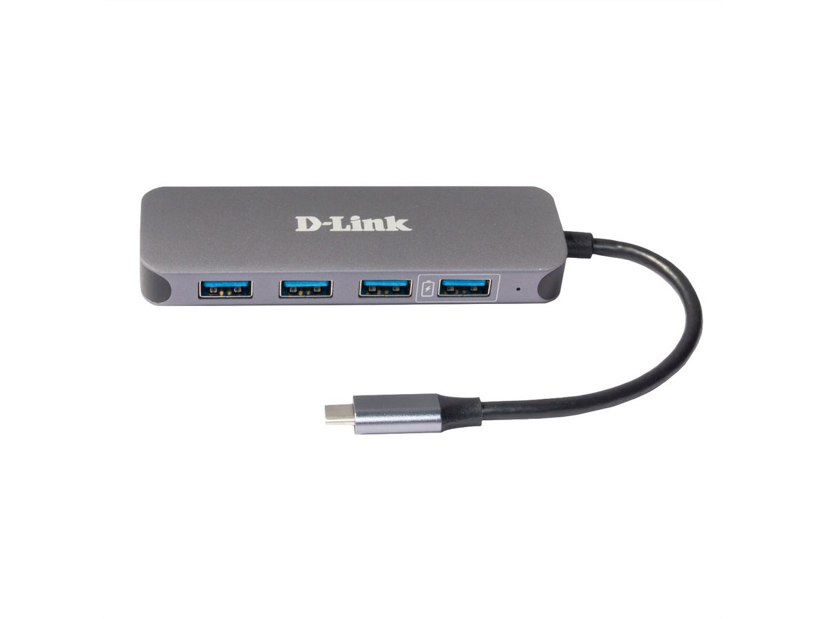 D-Link DUB-2340 USB-C naar 4-poorts USB hub met Power Delivery