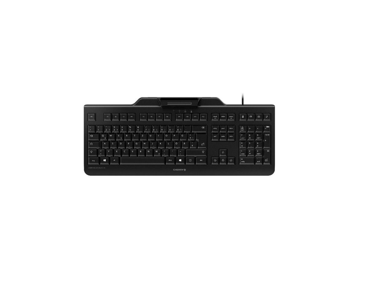 CHERRY JK-A0400EU-2 toetsenbord USB QWERTZ Amerikaans Engels Zwart