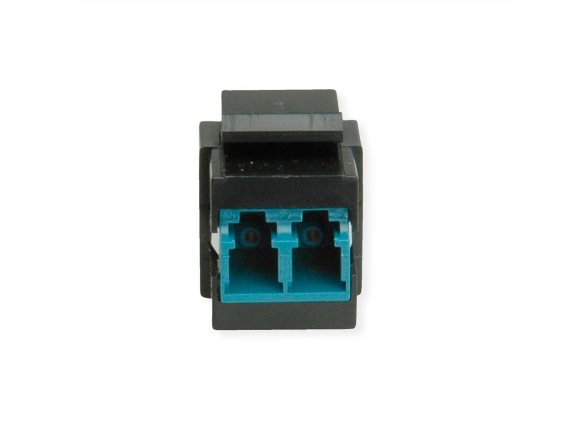 ROLINE Fiber Optic Keystone Jack, LC/LC Duplex, Singlemode, OS2