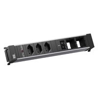 BACHMANN POWER FRAME L 3xCH 0°, 1xUSB C/C 65W 2xCM L=0.2m