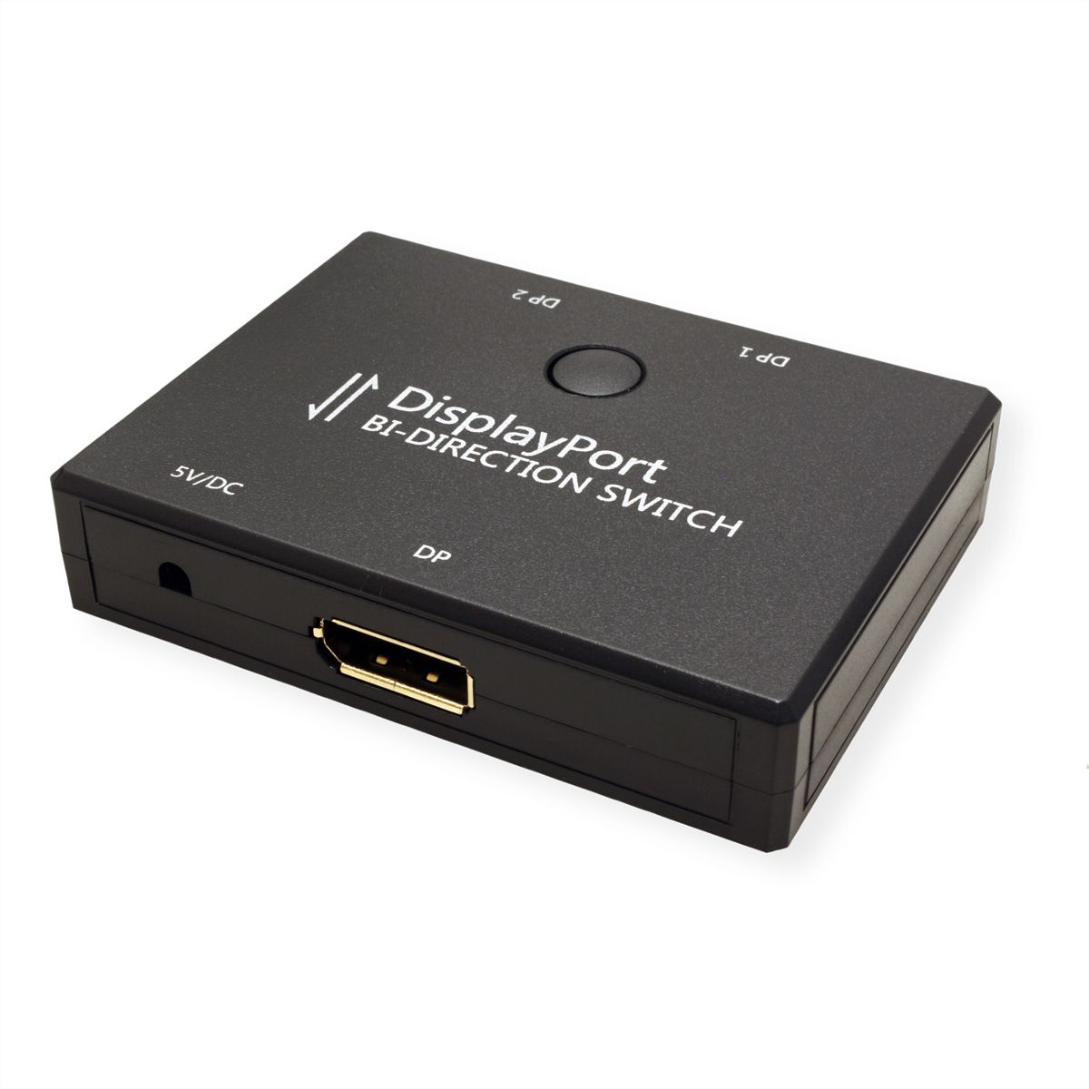 VALUE 4K DisplayPort-switch, 2-weg, bidirectioneel