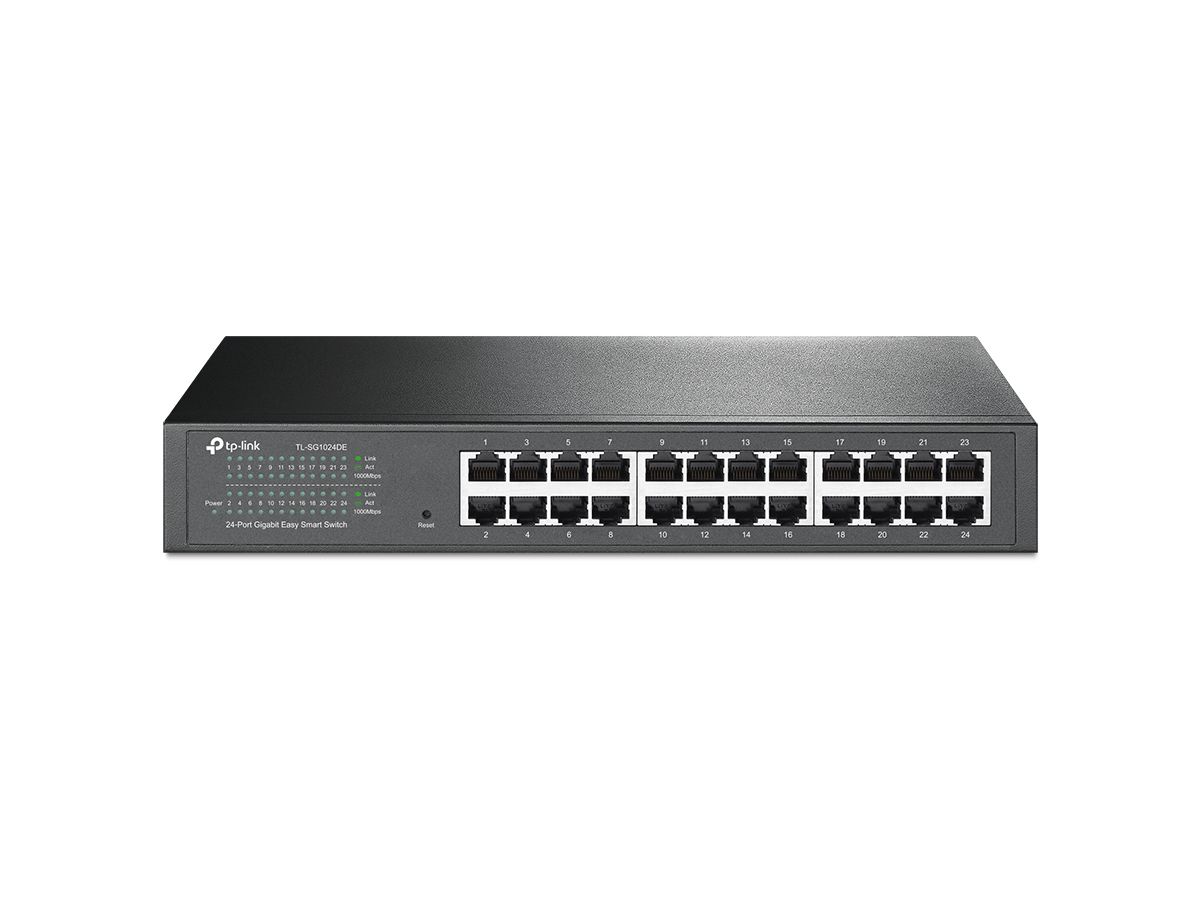 TP-Link TL-SG1024DE netwerk-switch Managed L2 Gigabit Ethernet (10/100/1000) Zwart