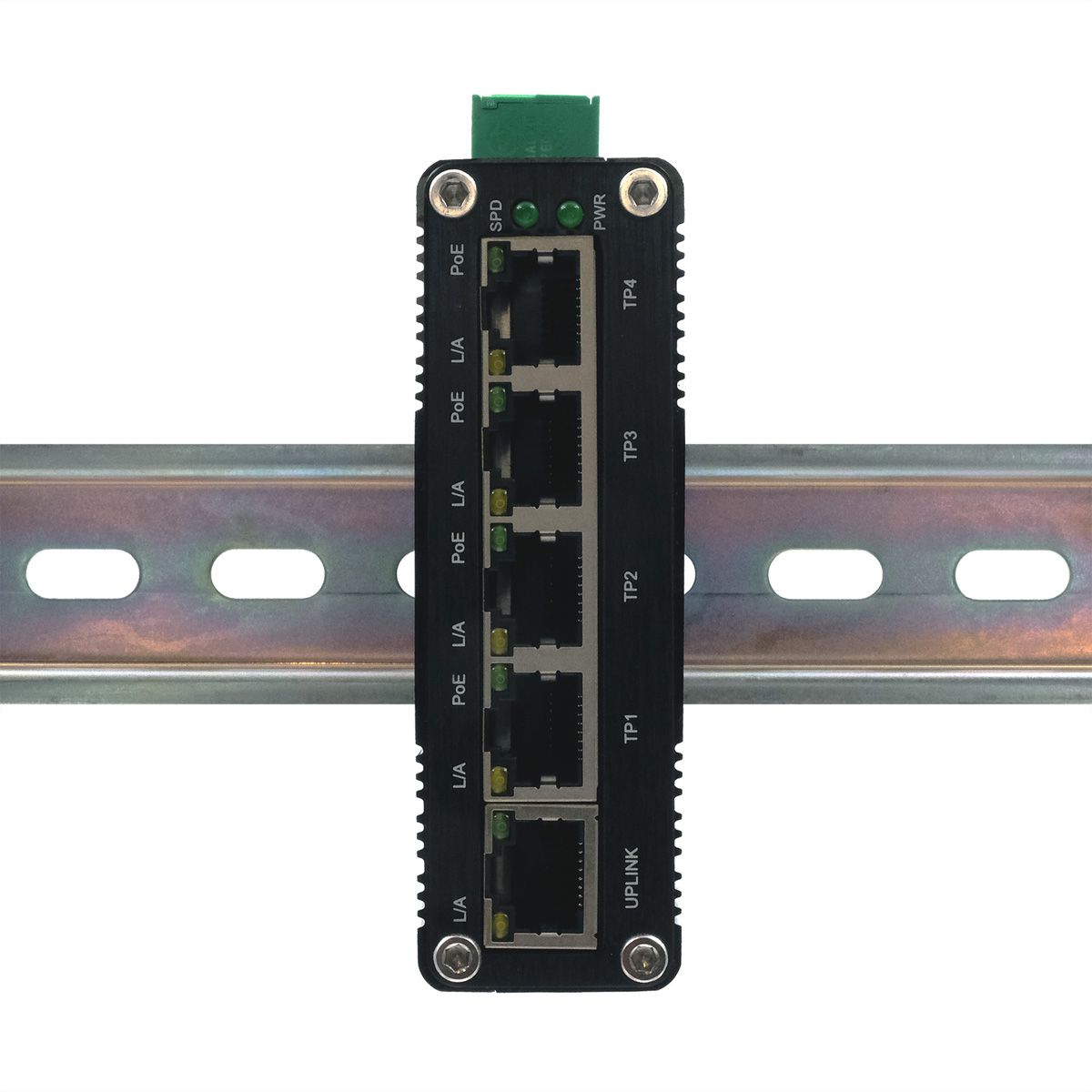 EXSYS EX-62020PoE 5-poorts industriële Ethernet Switch PoE