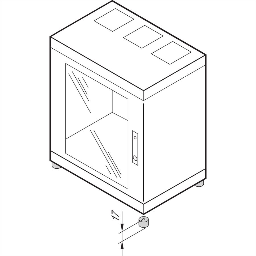 SCHROFF Epcase Voeten, kunststof