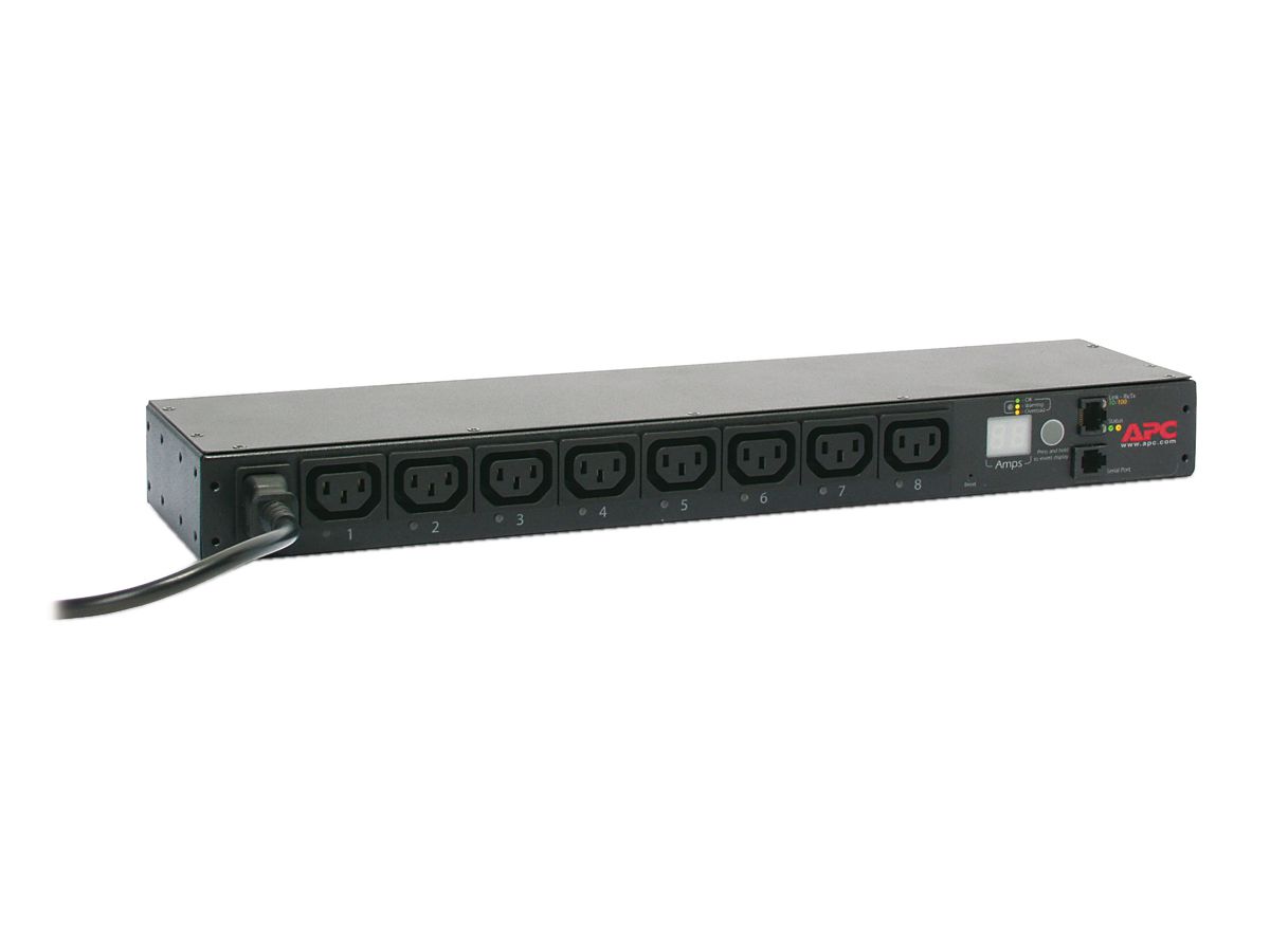 AP7921B PowerSwitch over IP, 19”, 1U, 3600W, 8 uitgangen