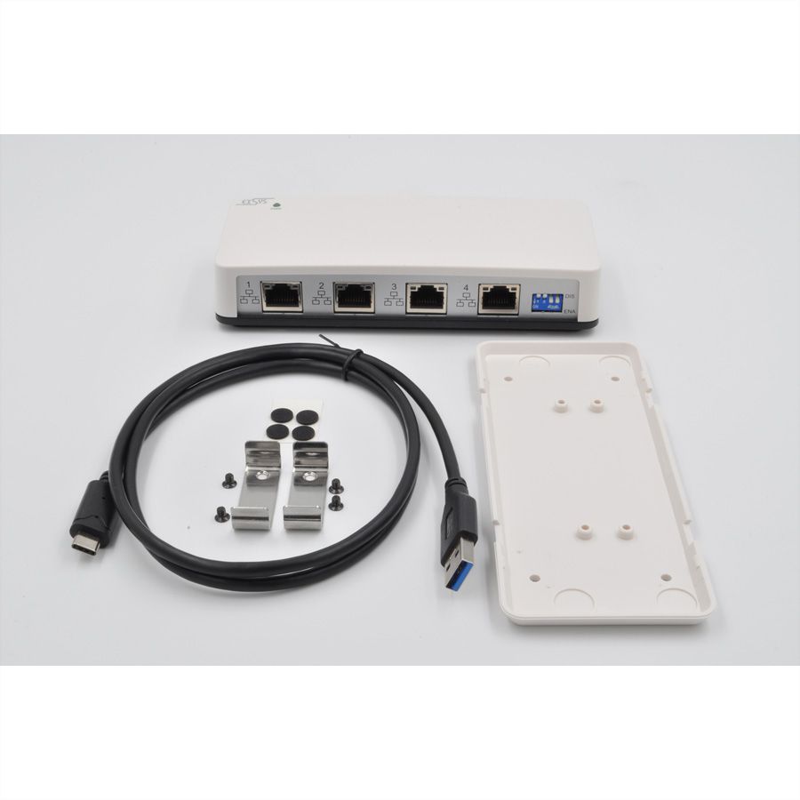 EXSYS EX-1329 USB 3.0/3.1 Gen1 zu 4 x Ethernet 1Gigabit