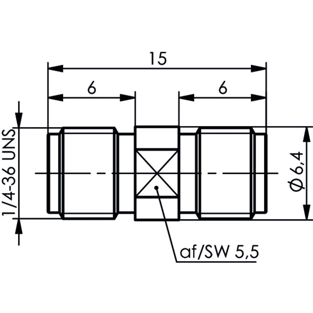 TELEGÄRTNER SMA Bulkhead Adaptor