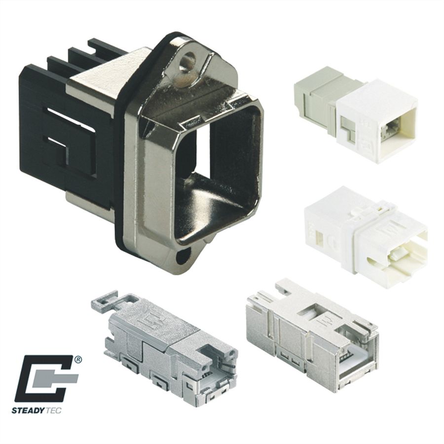 METZ CONNECT Industry IP67 V14 inbouwbus, Normbevestiging
