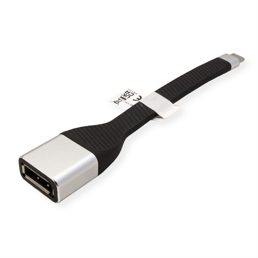 ROLINE Beeldschermadapter USB Type C - DP, M/F, 0,13 m