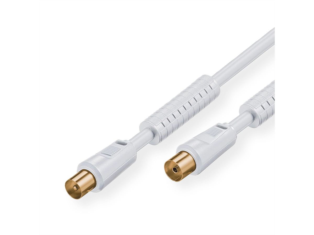 Antenna Cable, M - F, white, 3.5 m