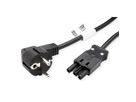 BACHMANN stroomkabel  geaard contact/apparaatkoppeling GST18-3, zwart, 1 m